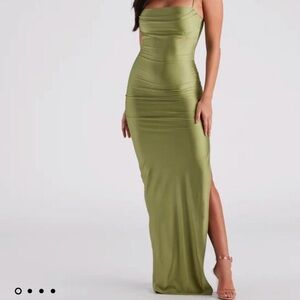 windsor sage maxi dress